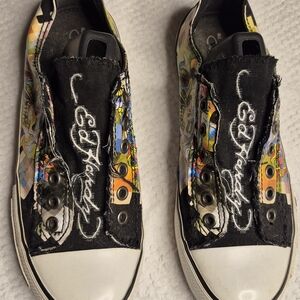 Colorful Kids Sneakers with Black and White Accents